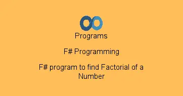 F# program to find Factorial of a Number
