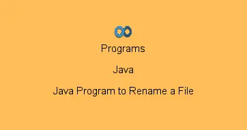 Java Program to Rename a File