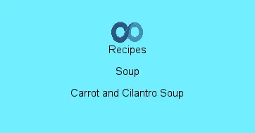 Carrot and Cilantro Soup