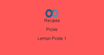 Lemon Pickle 1