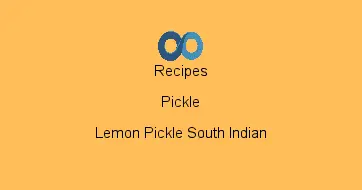 Lemon Pickle South Indian