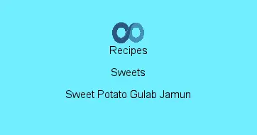 Sweet Potato Gulab Jamun
